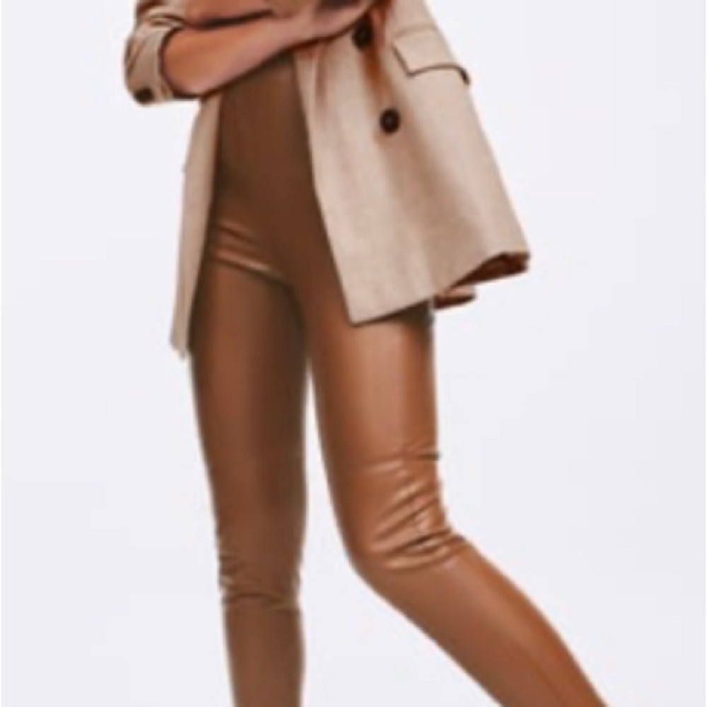 Zara faux leather leggings